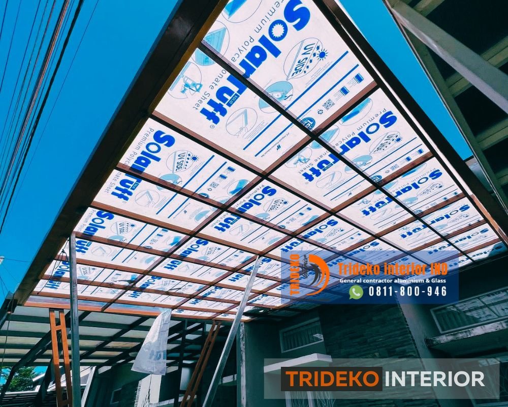 Atap canopy solarflat
