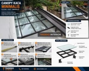 canopy kaca dan cara pemasangan
