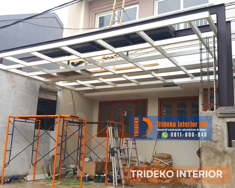 canopy kaca dan cara pemasangan