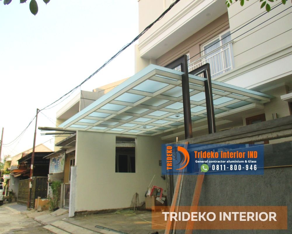 canopy kaca dan cara pemasangan