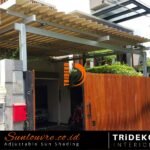 Atap carport otomatis buka tutup