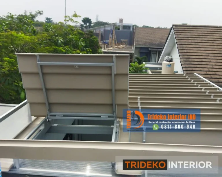 atap buka tutup untuk void