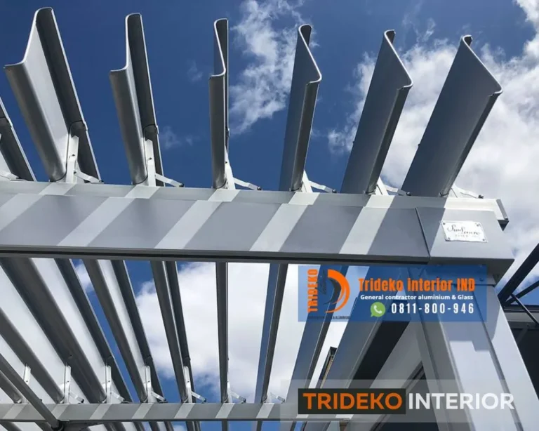 atap pergola sistem atap buka tutup