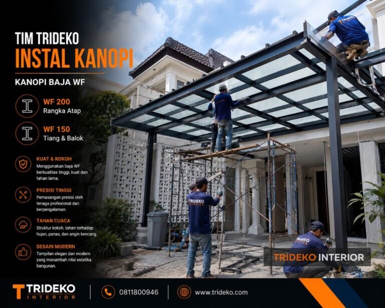 Kanopi Baja WF: Pilihan Tepat untuk Konstruksi Kanopi Kaca Kokoh