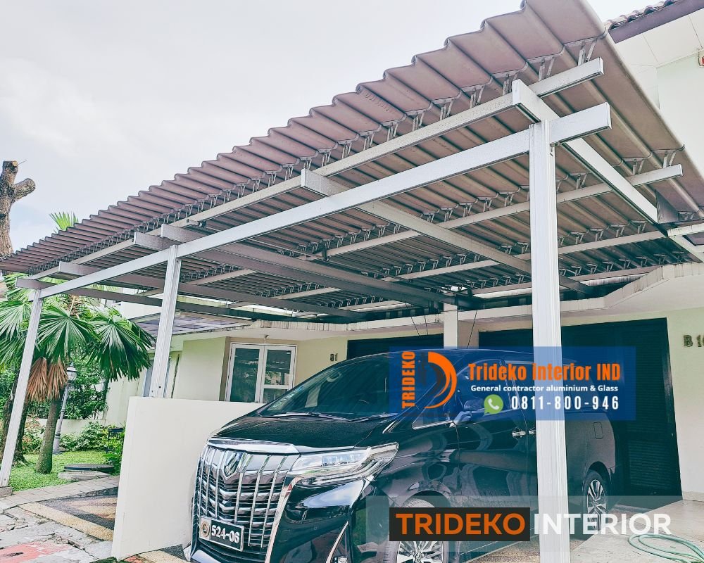 Atap Carport Lovera yang stylish dan tahan cuaca