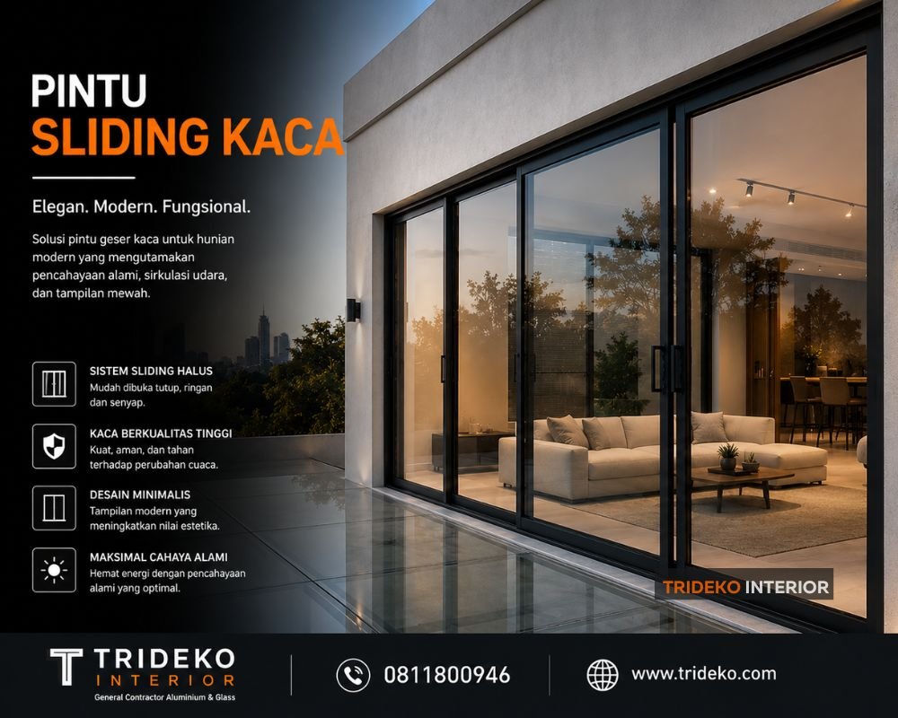 Pintu Sliding Kaca