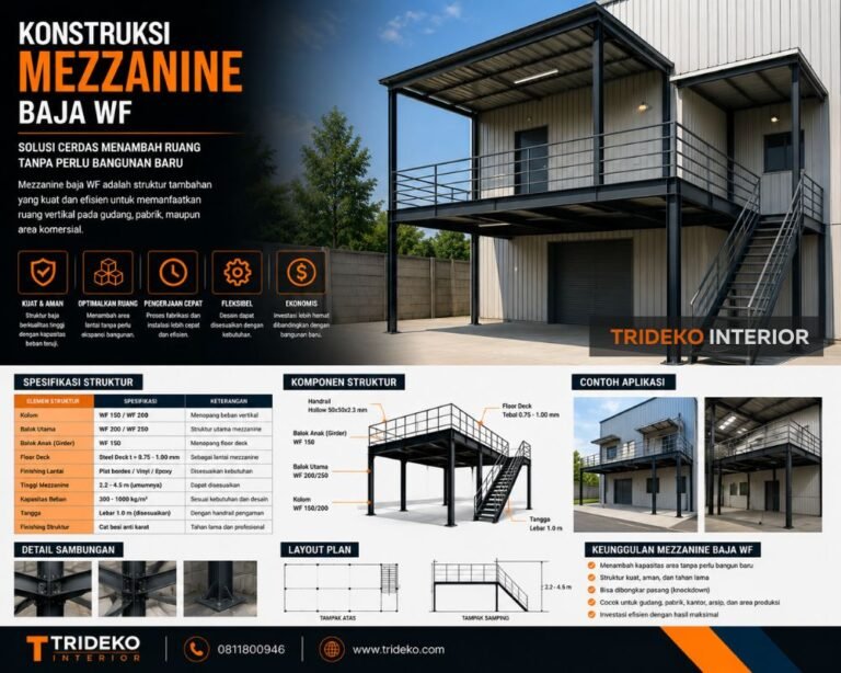 Konstruksi Mezzanine Baja WF
