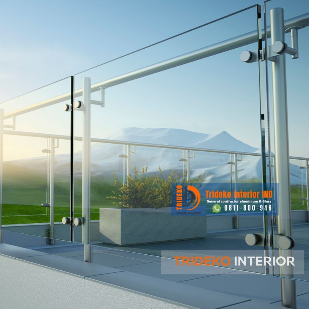 Jasa Pemasangan Railing Kaca Balkon & Tangga