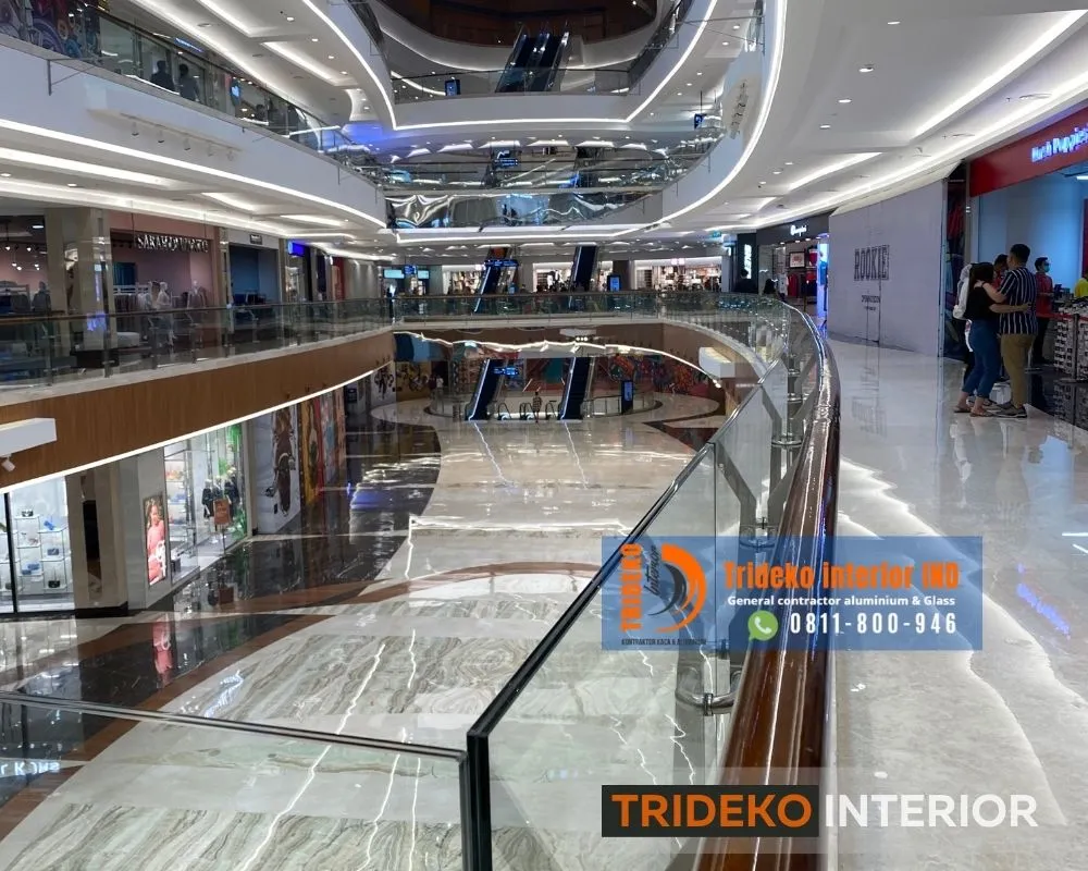 Railing Kaca 12mm Tempered