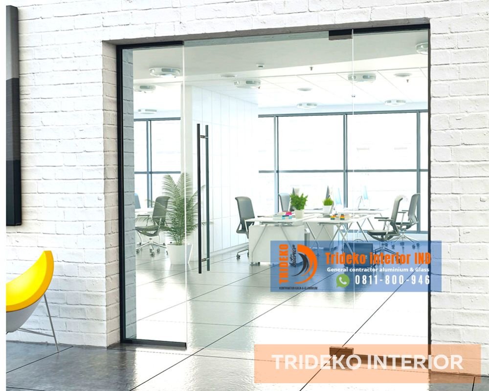 pemasangan untuk pintu Kaca