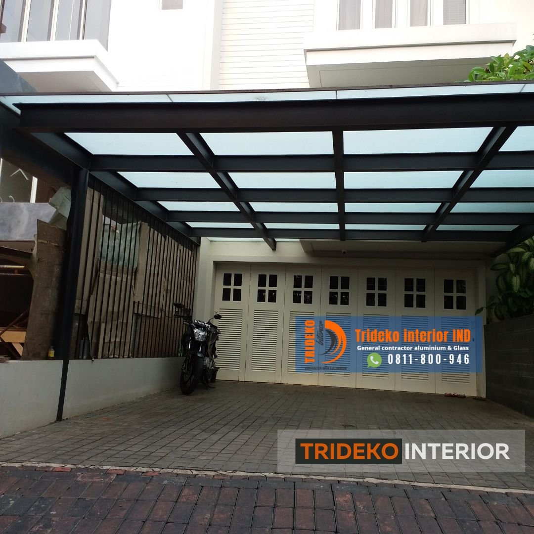 Kanopi Kaca Sandblast