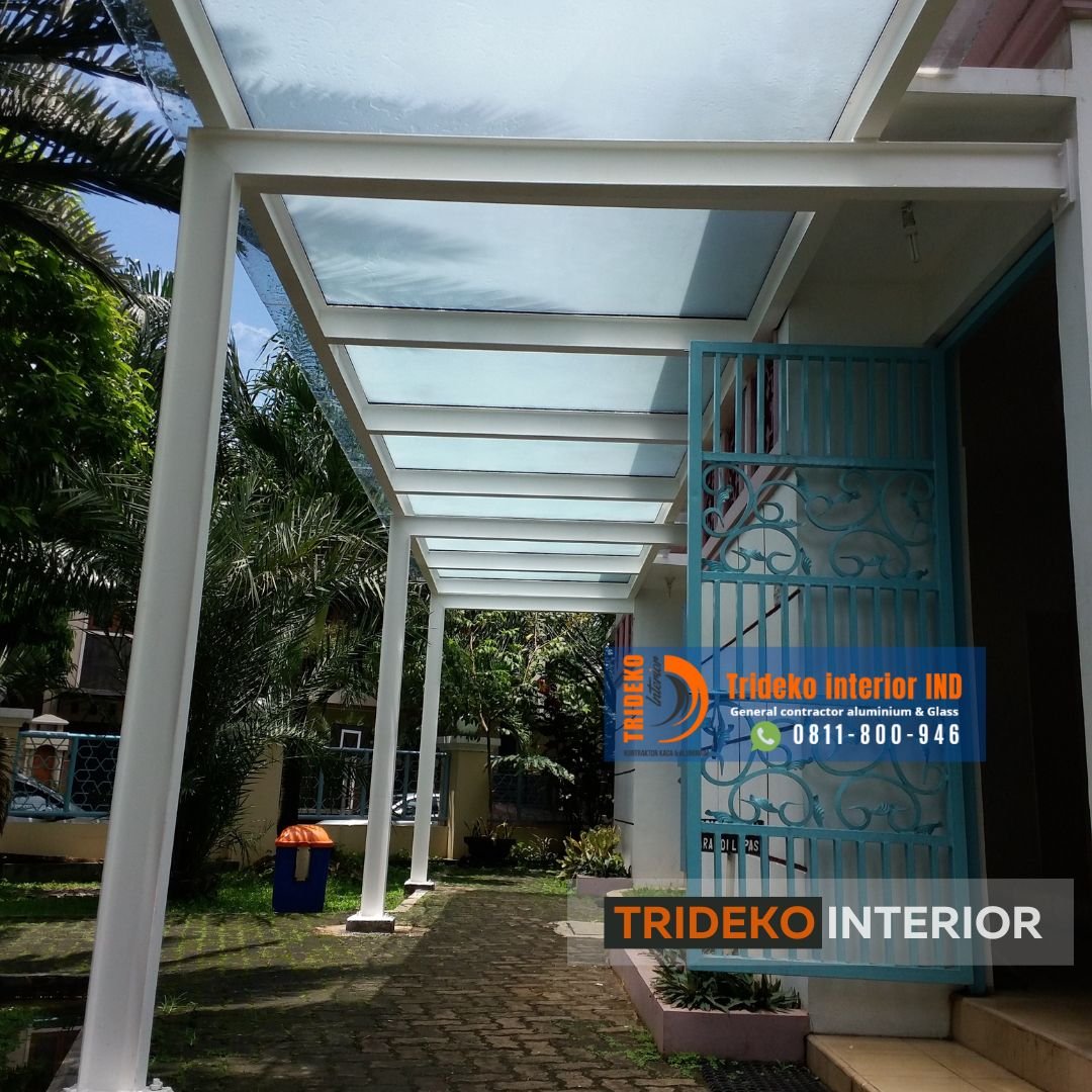 Kanopi Kaca Sandblast