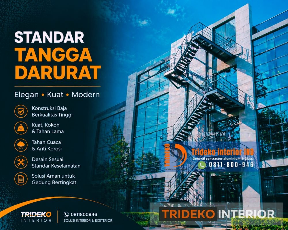 Standar Ukuran Anak Tangga Darurat
