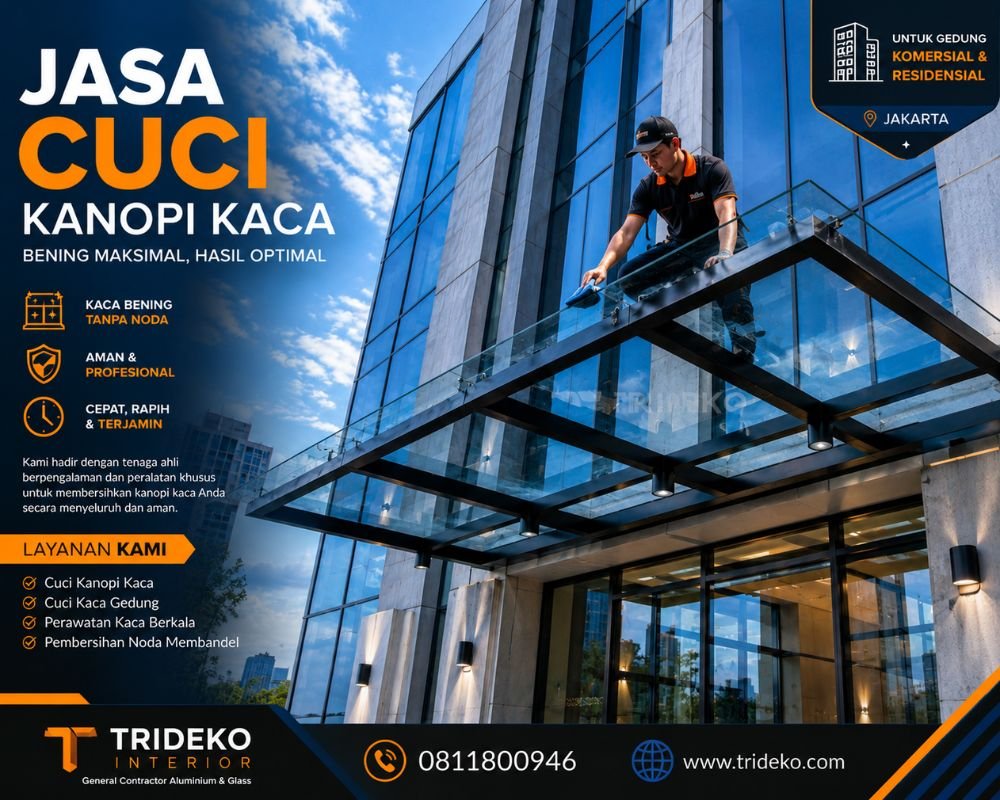 Jasa Cuci Kanopi Kaca