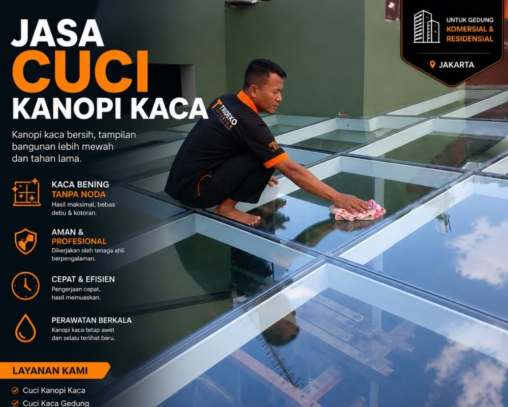 Jasa Cuci Kanopi Kaca