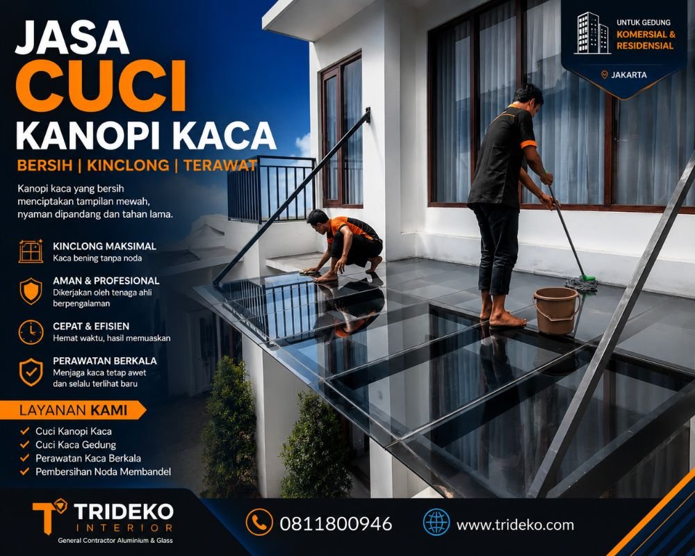 Jasa Cuci Kanopi Kaca