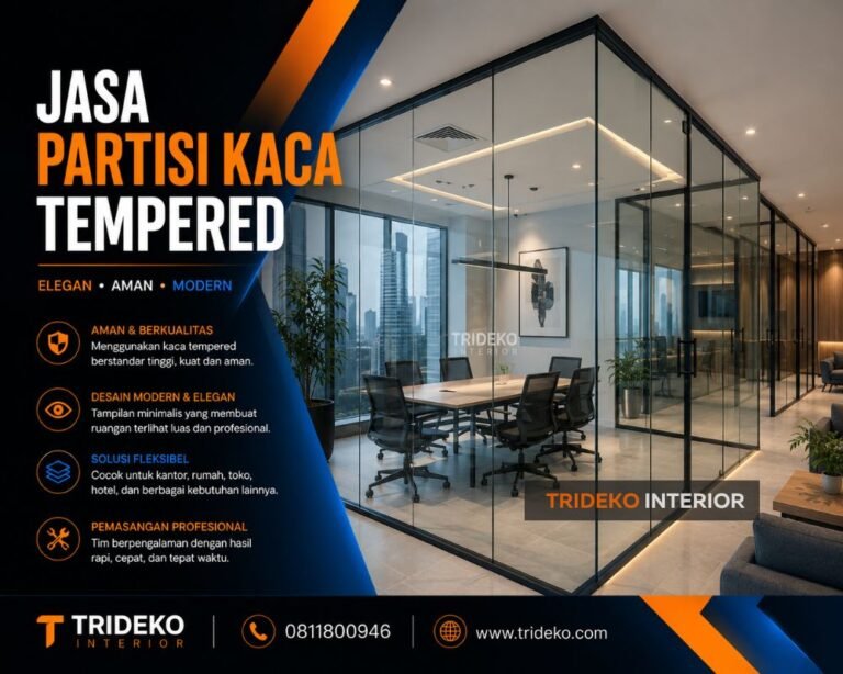 Jasa Partisi kaca Tempered