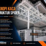 Kanopi Kaca Struktur Spider