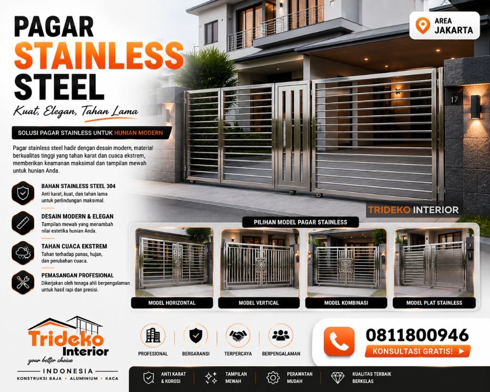Pagar Stainless Steel