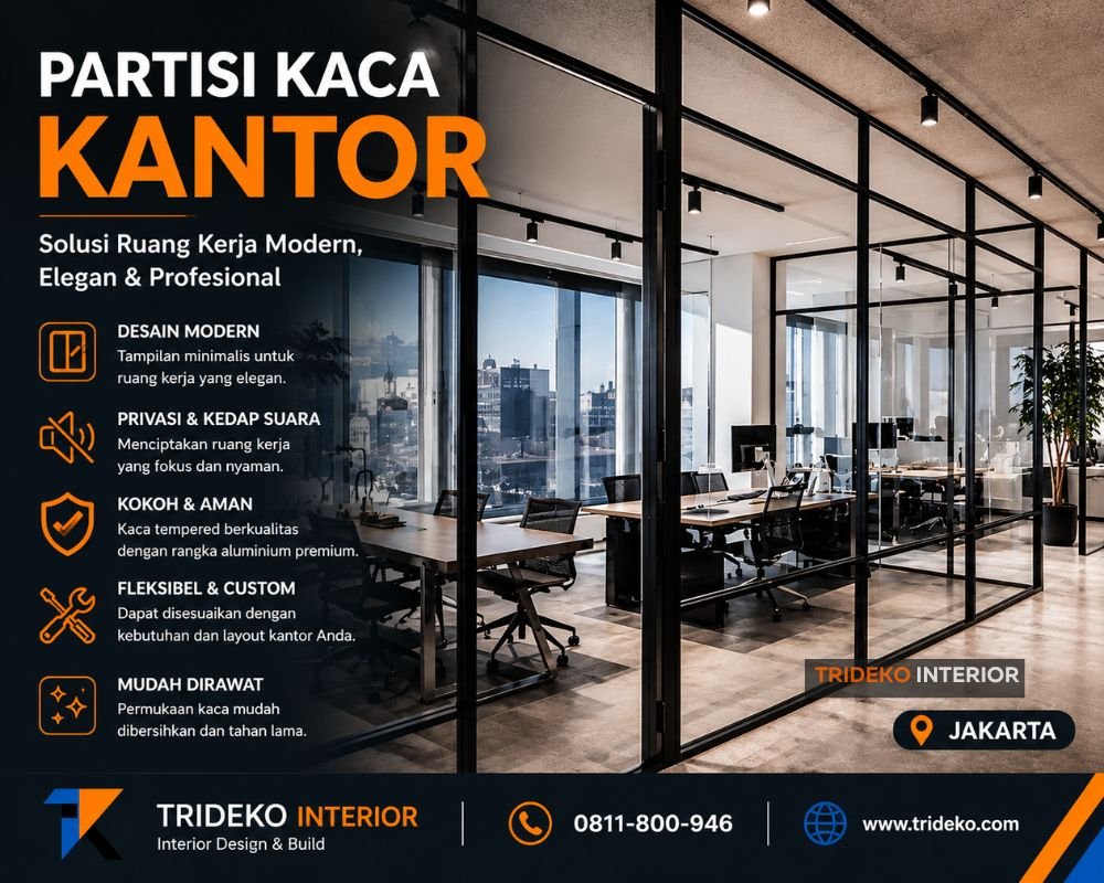 Partisi Kaca Kantor