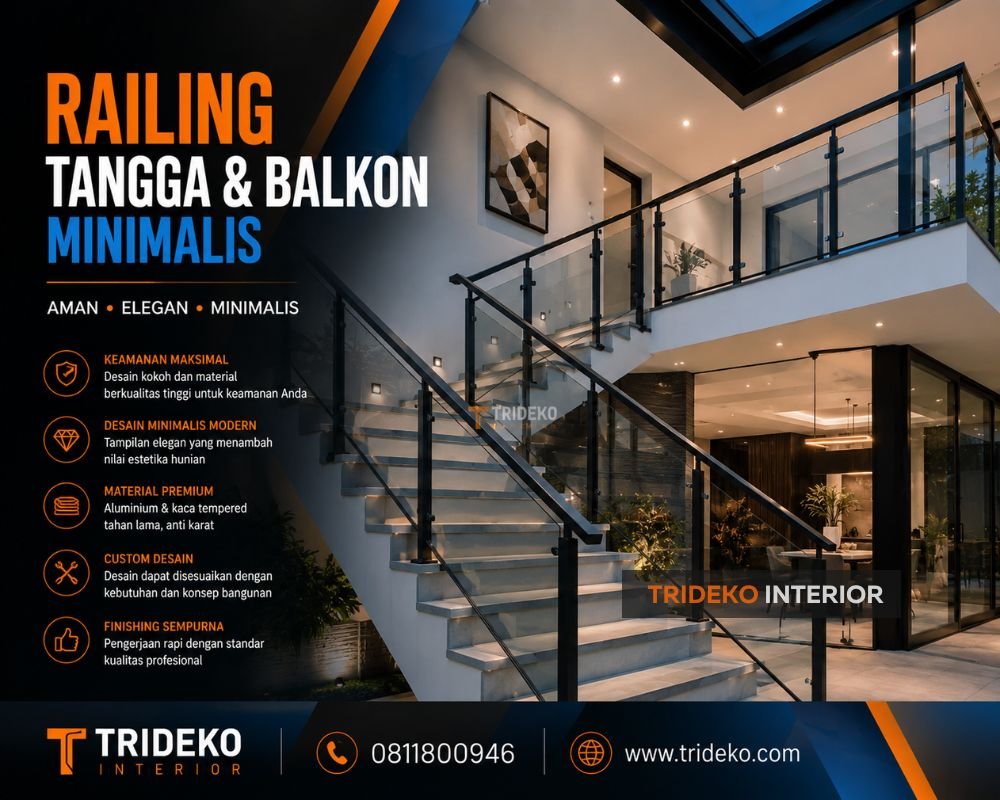 Railing Tangga dan Balkon Minimalis