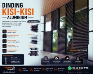 Dinding Kisi-Kisi Aluminium