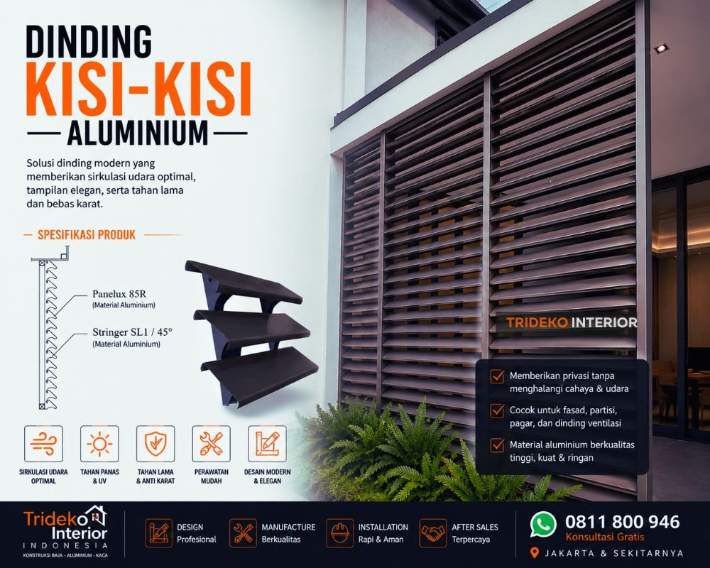 Dinding Kisi-Kisi Aluminium