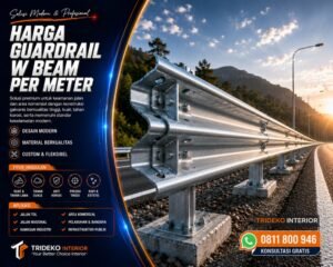 Harga Guardrail W Beam per Meter