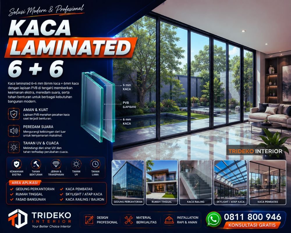 Harga Kaca Laminated per Meter