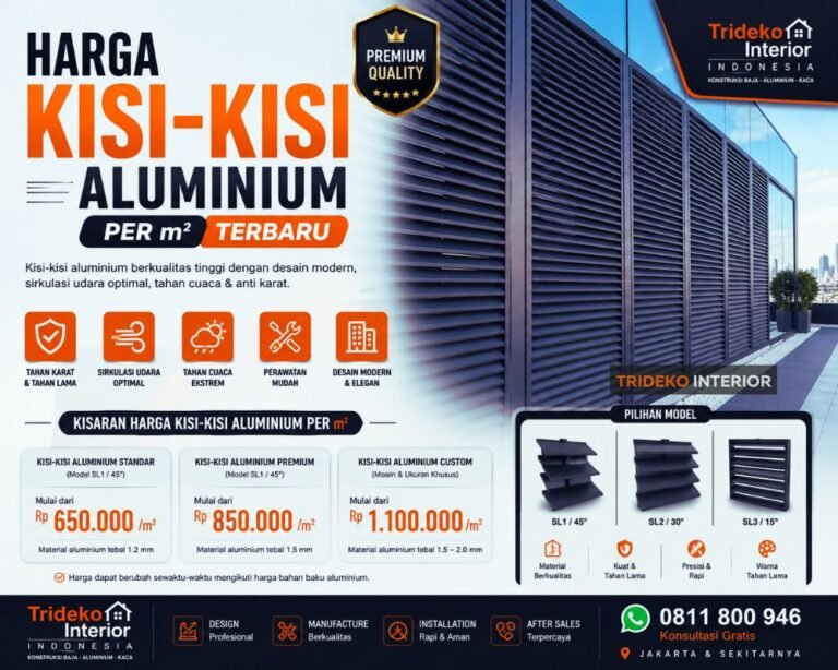 Harga Kisi-Kisi Aluminium