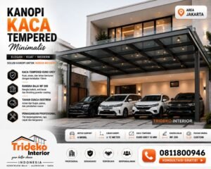 Harga Kanopi Tempered per Meter Persegi