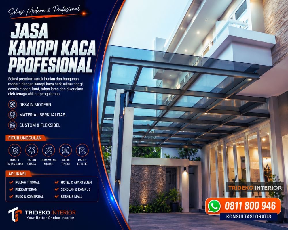 Jasa Kanopi Kaca Profesioanal jakarta