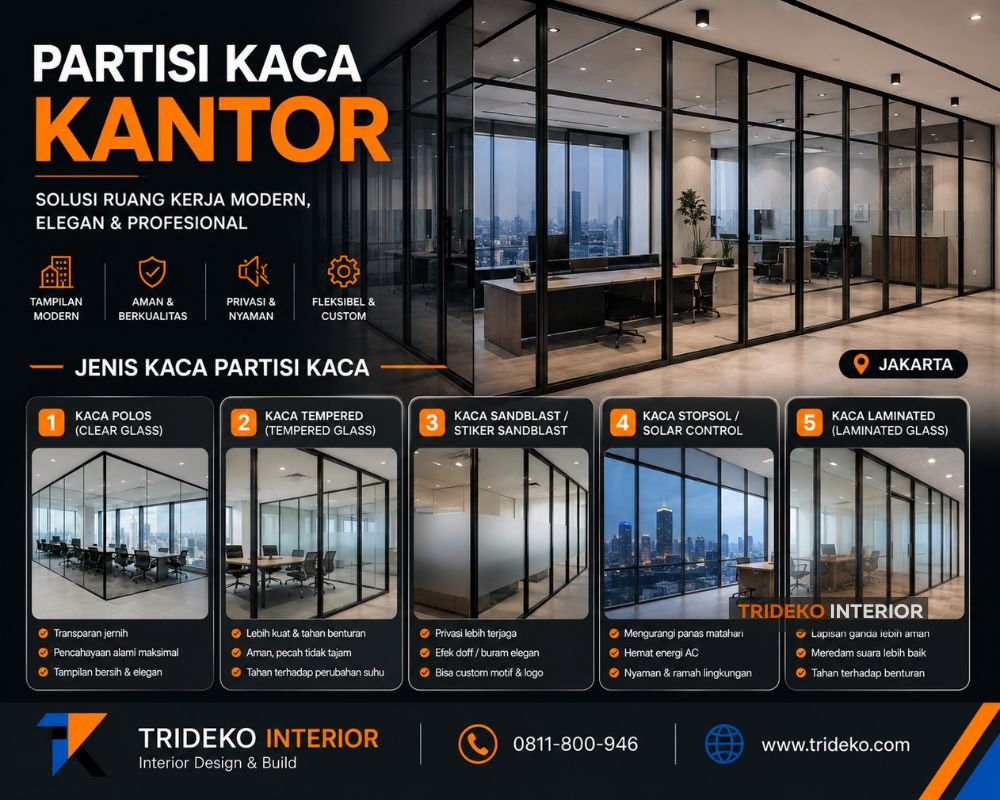 Kaca Partisi Kantor