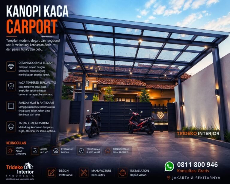 Kanopi Kaca Carport