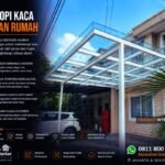 Kanopi Kaca Depan Rumah Minimalis Modern