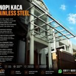 Kanopi Kaca Stainless Steel