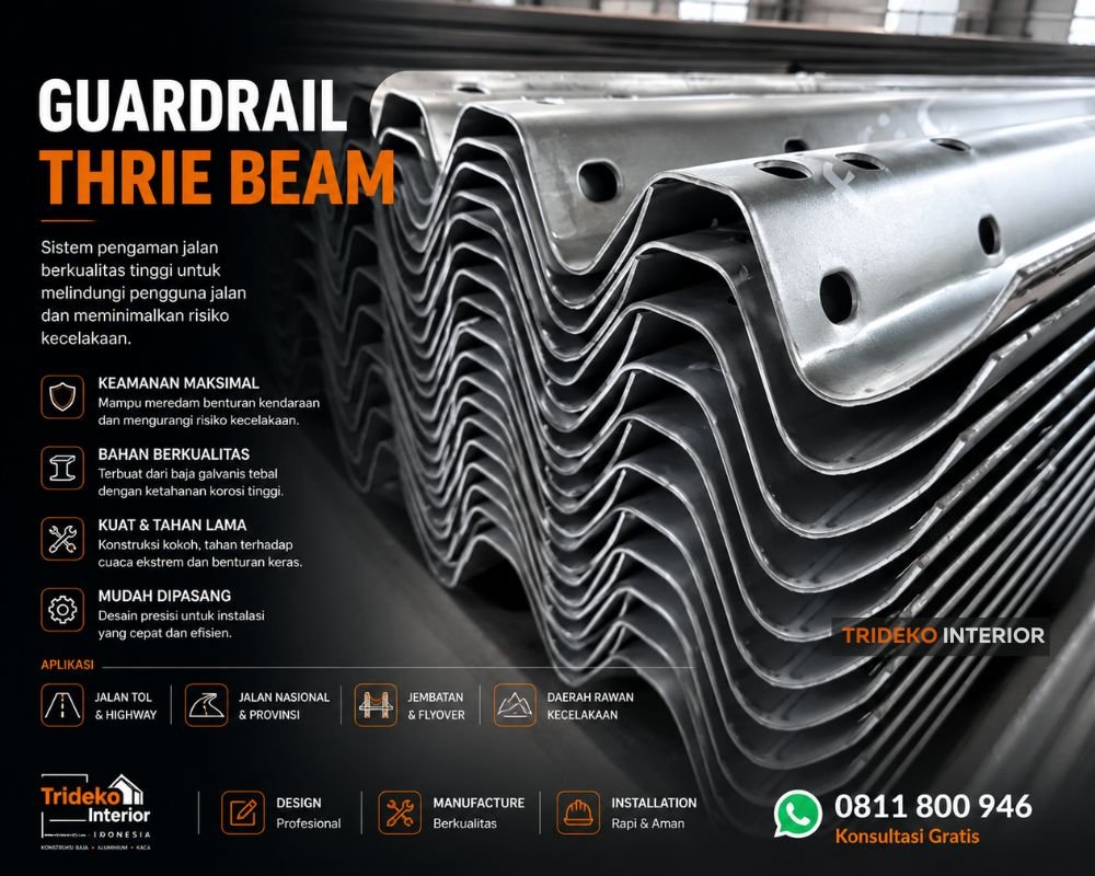 Guardrail Thrie Beam 1 Kenali Guardrail Thrie Beam Jakarta