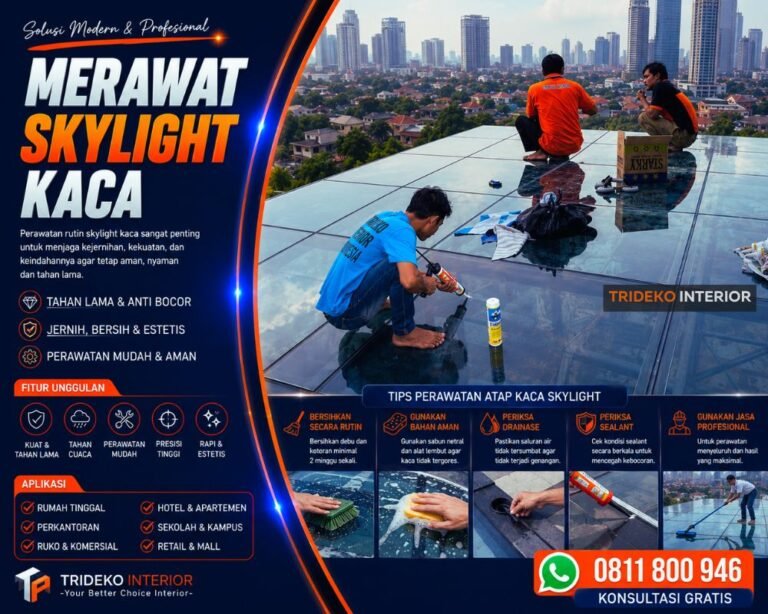Tips Merawat Atap Skylight Kaca agar Awet Bertahun-tahun