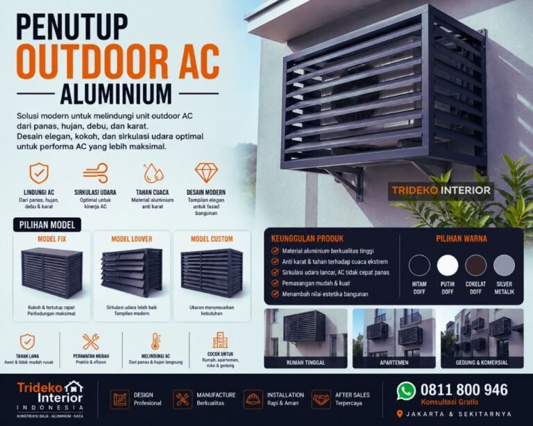 Penutup Outdoor AC Aluminium