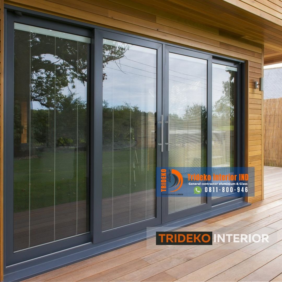 Pintu aluminium sliding kaca