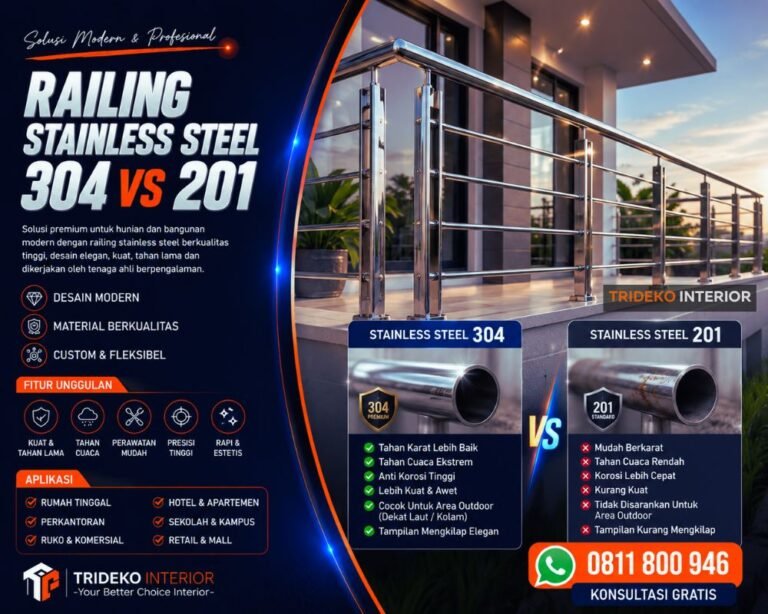 Railing Stainless Steel 304 vs 201
