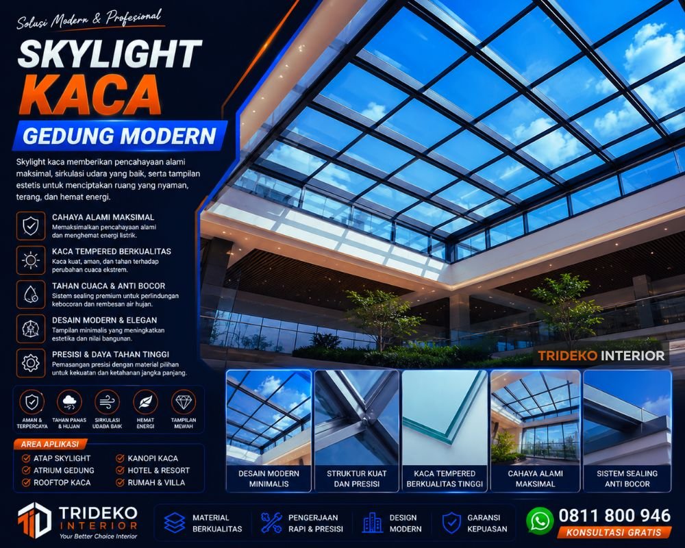 Skylight Kaca Gedung Modern