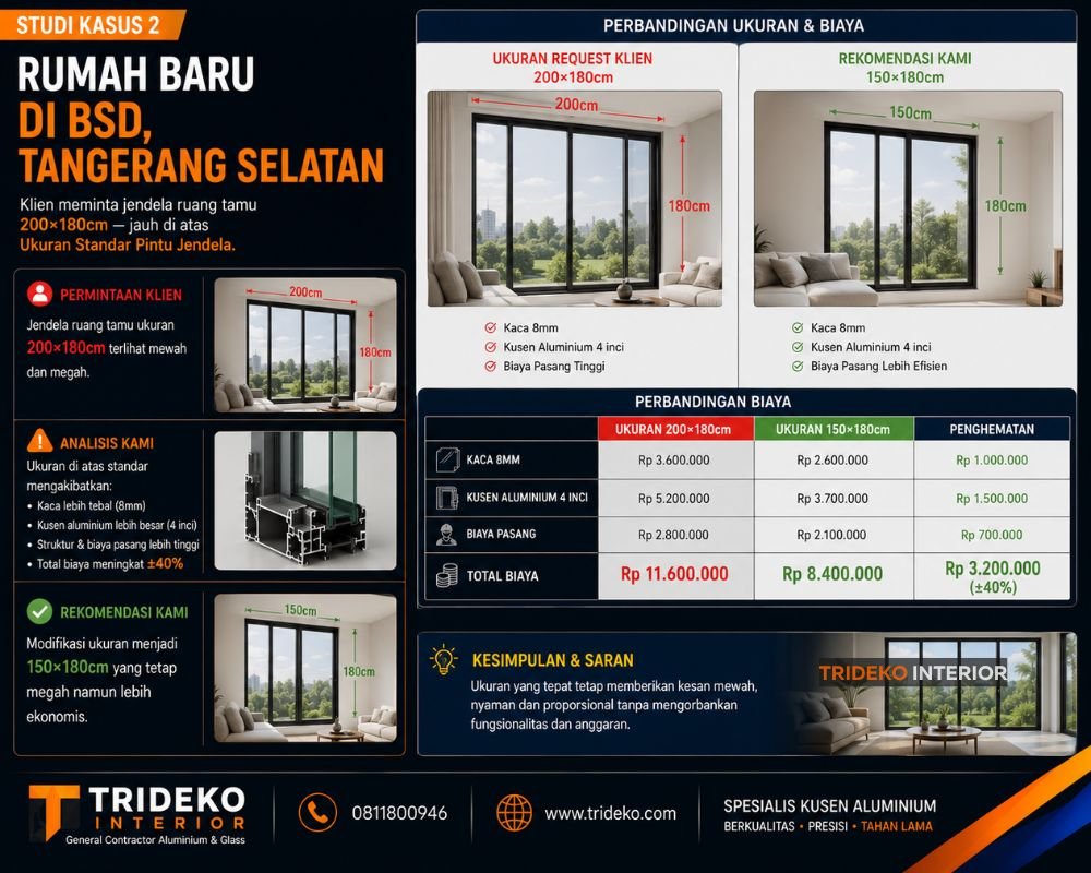 Ukuran Standar Pintu Jendela