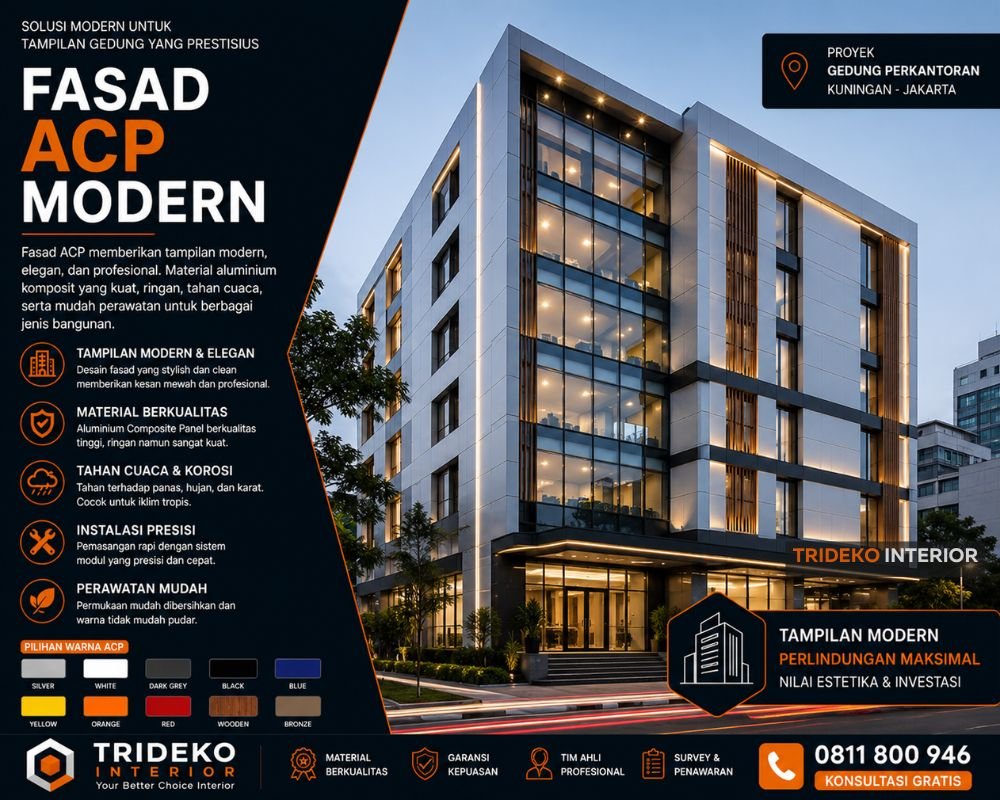 Facade ACP Alcopan Pemasangan ACP Alcopan Sentul