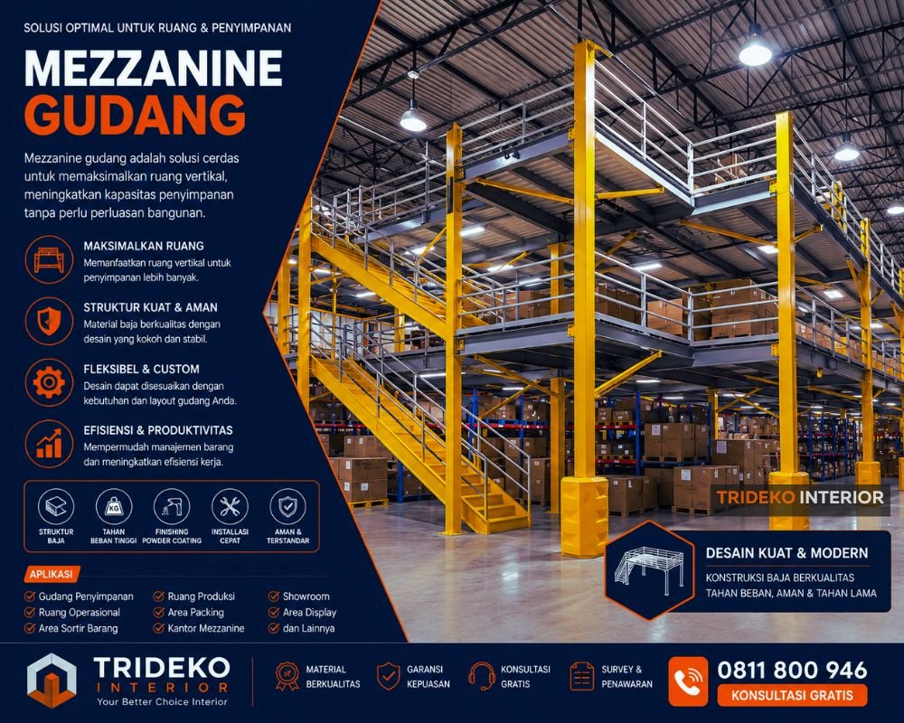 Mezzanine Lantai Plat Bordes Mezzanine Baja Lantai Plat Bordes Pabrik Bandung