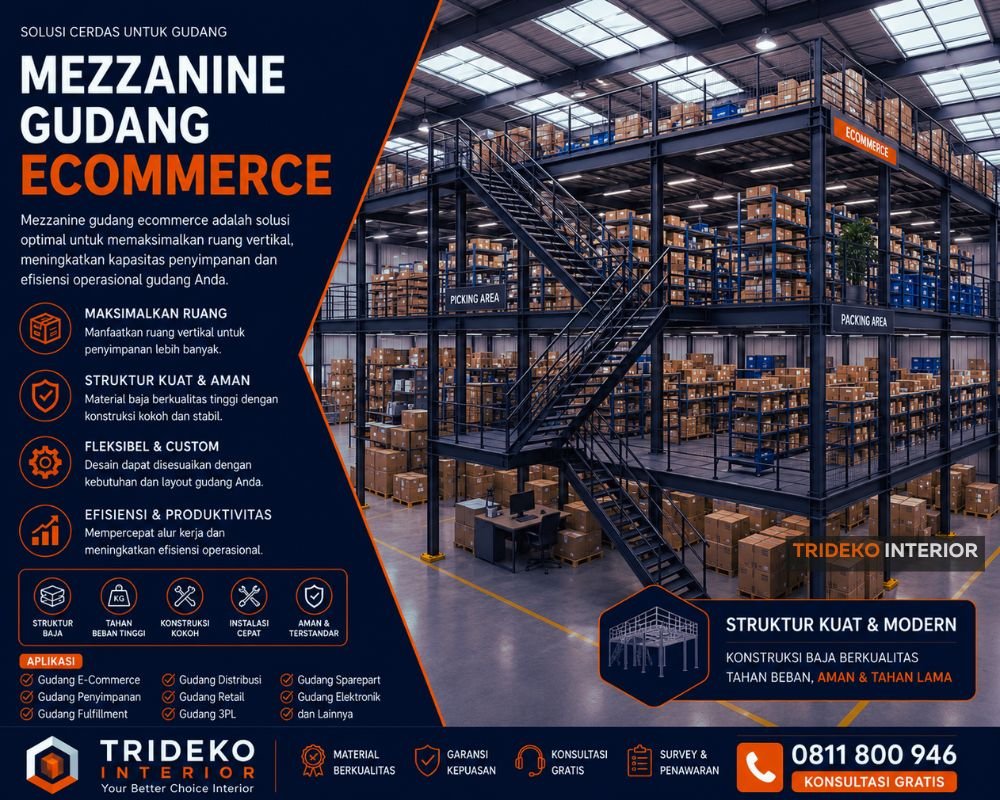 Mezzanine Lantai Cor Composite Mezzanine Baja Lantai Cor Composite Warehouse Bandung